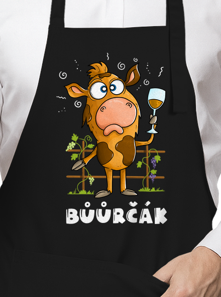 Bůůrčák zástěra Black