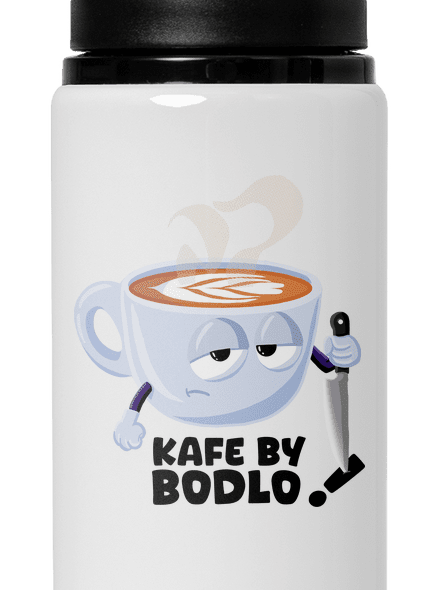 Kafe by bodlo lahev na vodu White