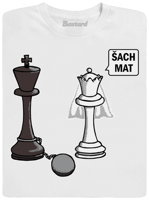 Šach mat pánské dlouhý rukáv White