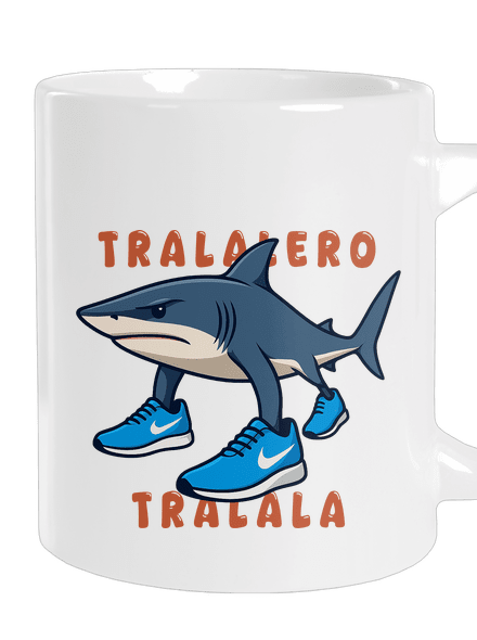 Tralalero Tralala – Italian Brainrot velký hrnek White