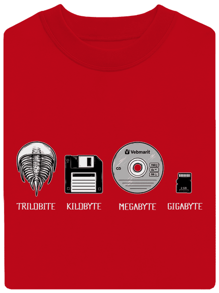 Trilobite unisex mikina bez kapuce Red