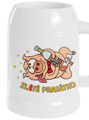 Zlité prasátko půllitr White