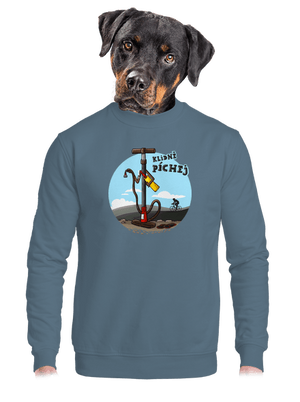 unisex mikina bez kapuce