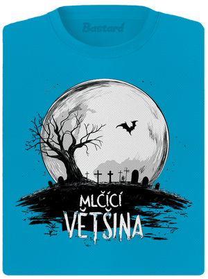 Mlčící většina dámské sportovní tričko Blue Atol