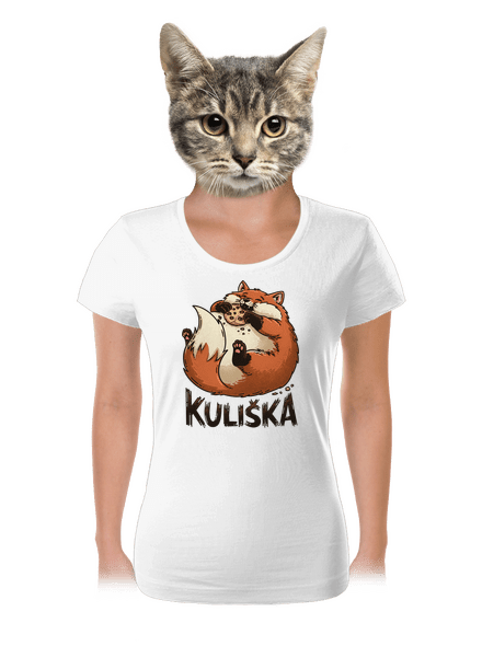 Kuliška dámské tričko White