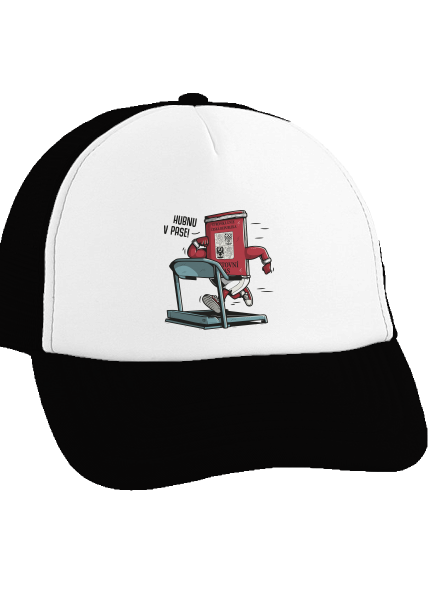 Hubnu v pase kšiltovka truckerka Black cap