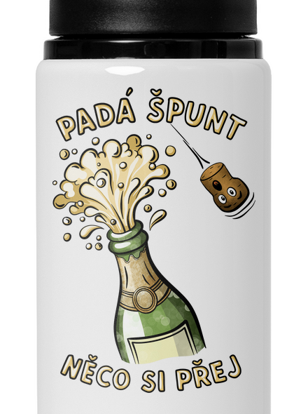 Padá špunt lahev na vodu White