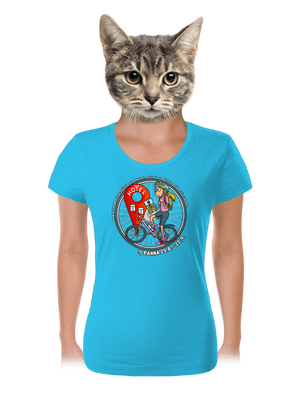Cyklistický horoskop: Panna dámské tričko Blue Atol