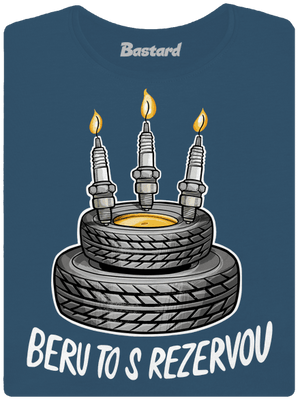 Beru to s rezervou dámské tričko premium Petrol Blue