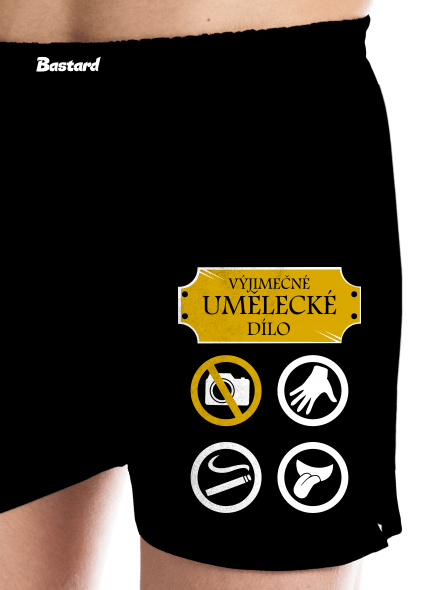 Umělecké dílo pánské trenky Black