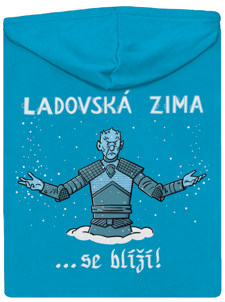 Ladovská zima se blíží dámská mikina na zip Blue Atol