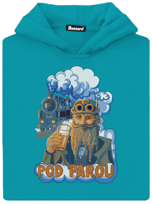 Pod parou dětská mikina klokanka Hawaiian Blue