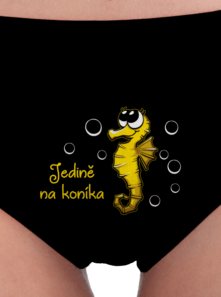 Na koníka dámské kalhotky Black