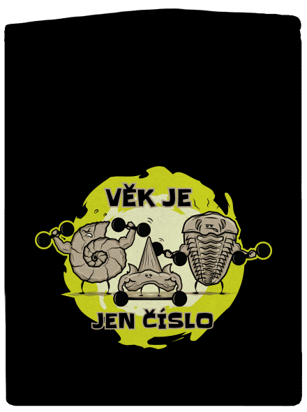 Věk je jen číslo pánská mikina na zip Black