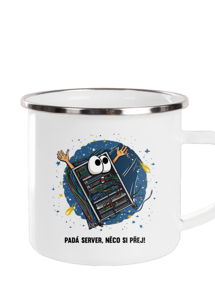 Padá server plecháček White