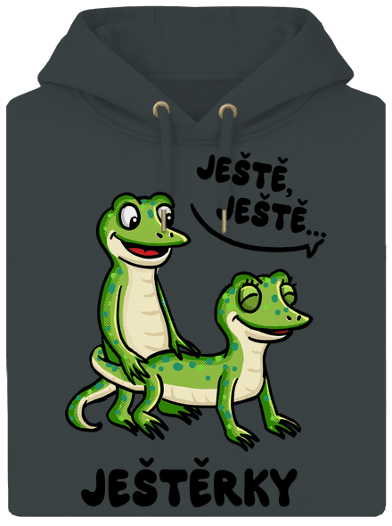 Ještě, ještě unisex mikina premium Charcoal