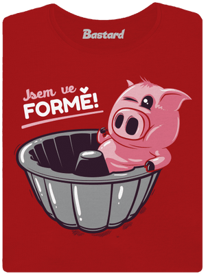 Ve formě dámské tričko Red Mal