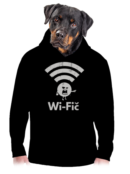 Wifič pánská mikina klokanka Black