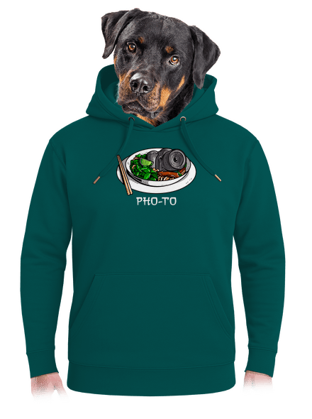 Pho-to unisex mikina premium Emerald Green