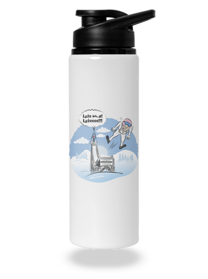 Lyže lahev na vodu White