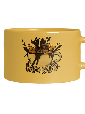 Hafo kafo hrnek makronka Yellow Macaron