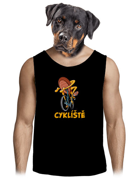 Cyklíště pánské tílko Black