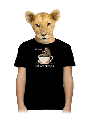 V pressu dětské tričko Black