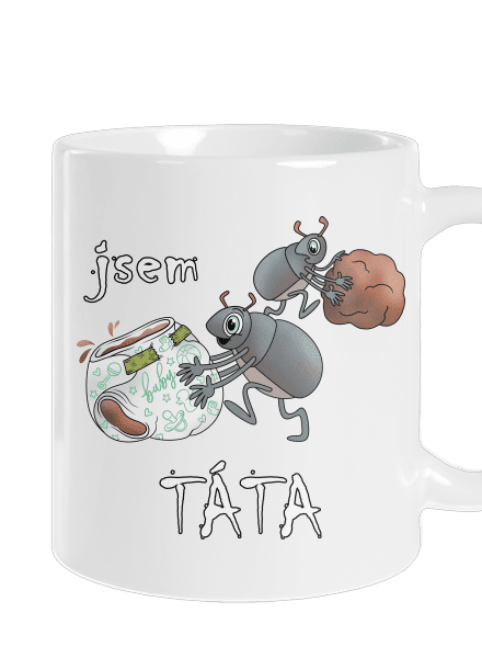 Jsem táta a máma klasický hrnek White