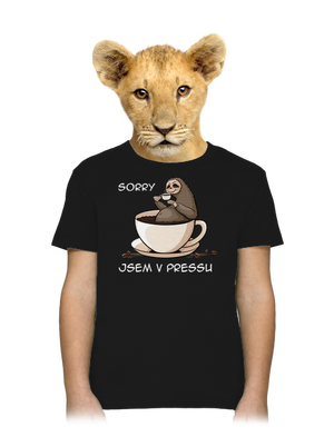 V pressu dětské tričko Black