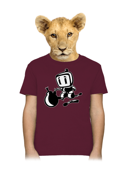 Bomberman dětské tričko Burgundy