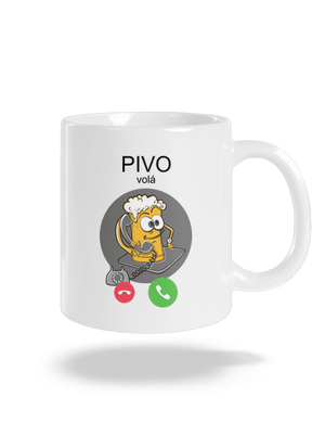 Pivo volá klasický hrnek White