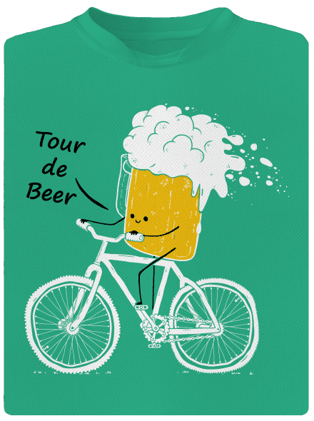 Tour de beer pánské sportovní tričko Mint Mal
