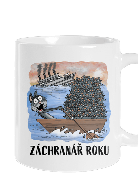 Záchranář roku klasický hrnek White