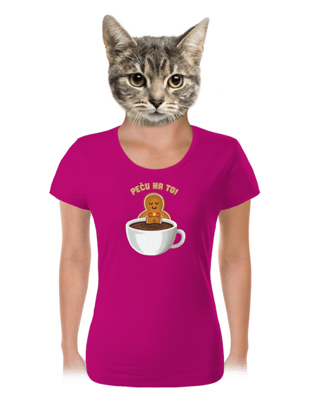 Peču na to! dámské tričko Fuchsia Red