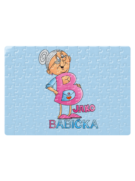 B jako babička puzzle White