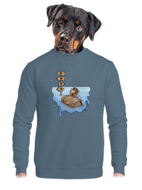 unisex mikina bez kapuce