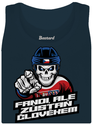 Fandi, ale zůstaň člověkem dámské tílko klasické Navy