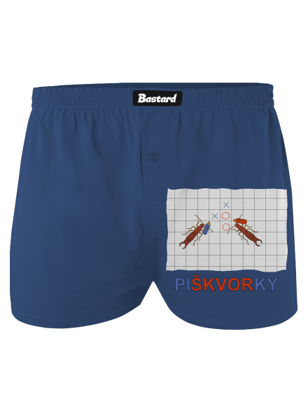 Škvoří piškvorky pánské trenky Blue