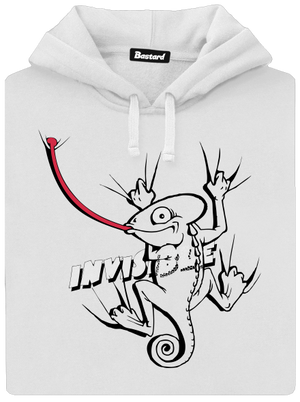 Invisible chameleon dámská mikina klokanka White