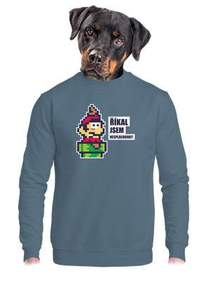 unisex mikina bez kapuce