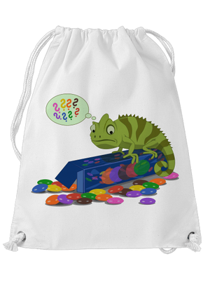 Zmatený chameleon vak White