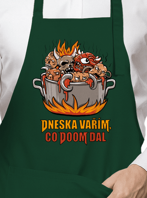 Co Doom dal zástěra Bottle Green
