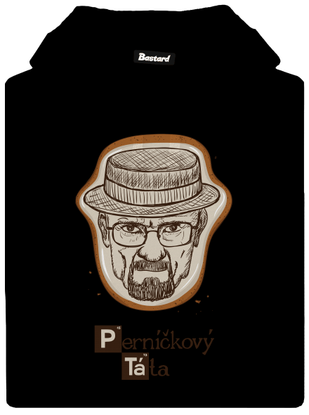 Perníčkový táta a Perníček pánská mikina klokanka Black