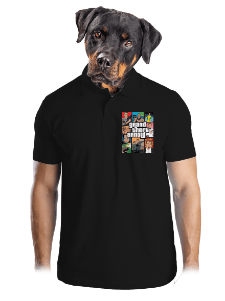 Grand Theft Arnold pánská polokošile Black