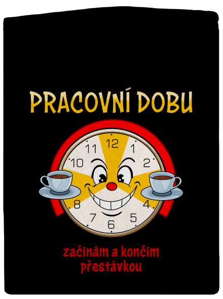 Pracovní doba dámská mikina na zip Black