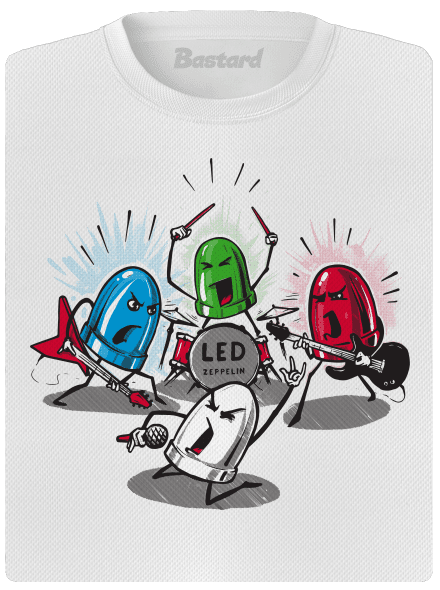 Led Zeppelin dámské sportovní tričko White