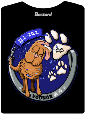 Psí horoskop: Vodnář dámské tričko Black