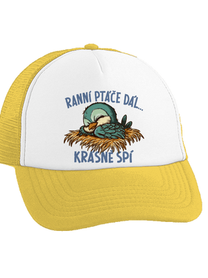 Ranní ptáče spí kšiltovka truckerka Sunflower cap