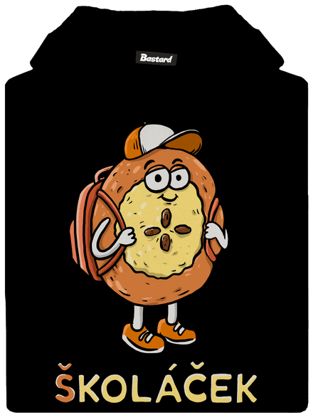 Školáček dětská mikina klokanka Black