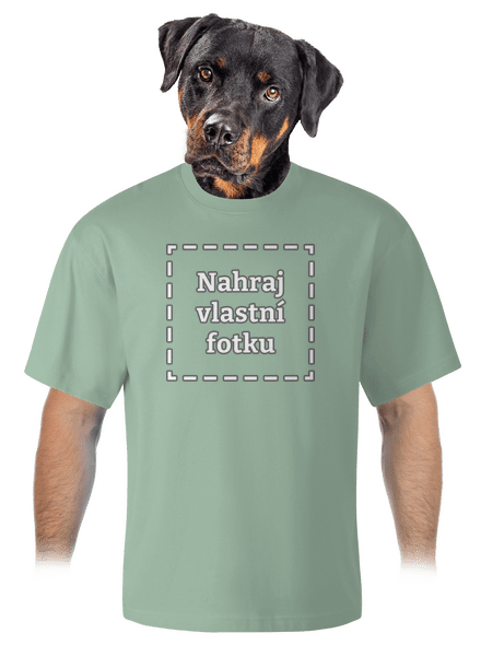 Vlastní potisk unisex tričko oversized Sage